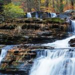 peaceful waterfall