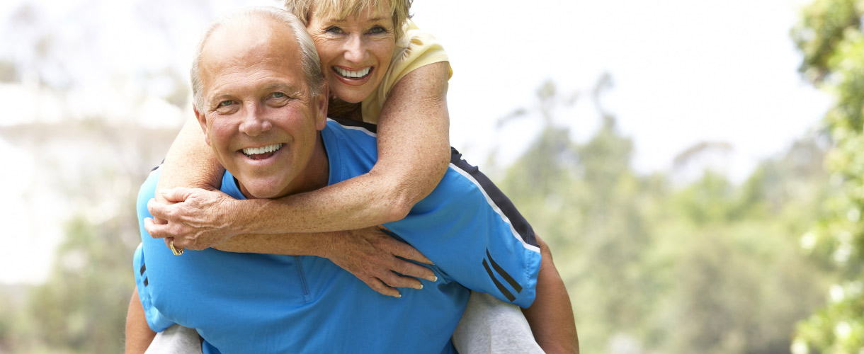 happy elderly couple