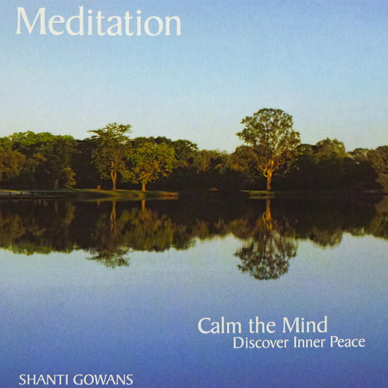 meditation cd cover. calm the mind, discover inner peace