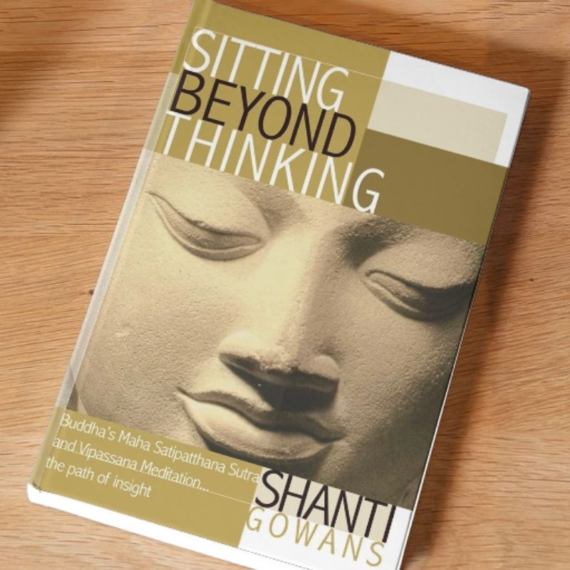 sitting beyond thinking book by shanti gowans