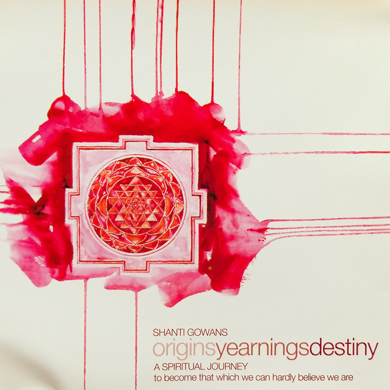 shanti yoga cd cover, spiritual journey to origins, yearnings and destiny